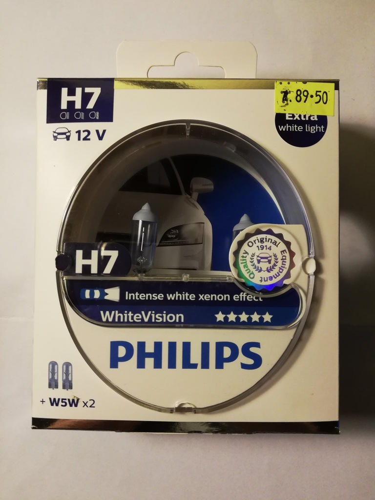 PHILIPS WhiteVision H7 12V 55W + 2xW5W