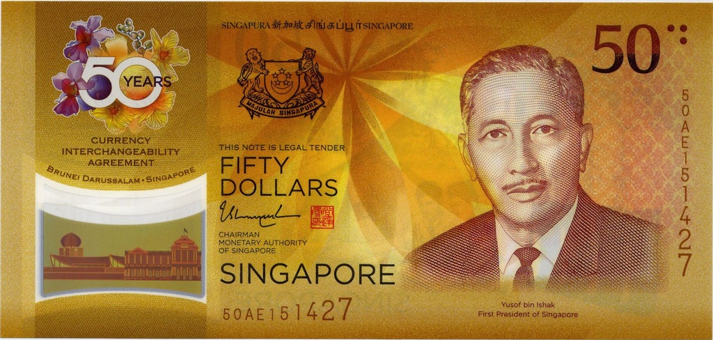 SINGAPUR-50 dollars P-NEW