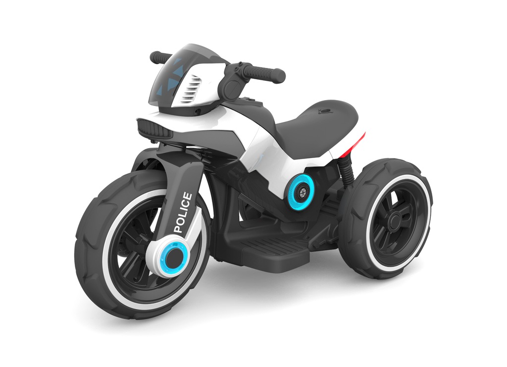 BABY MIX MOTOR NA AKUMULATOR POLICJA 6V BIAŁY