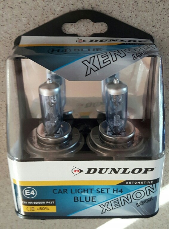 Dunlop car light online set h4 blue