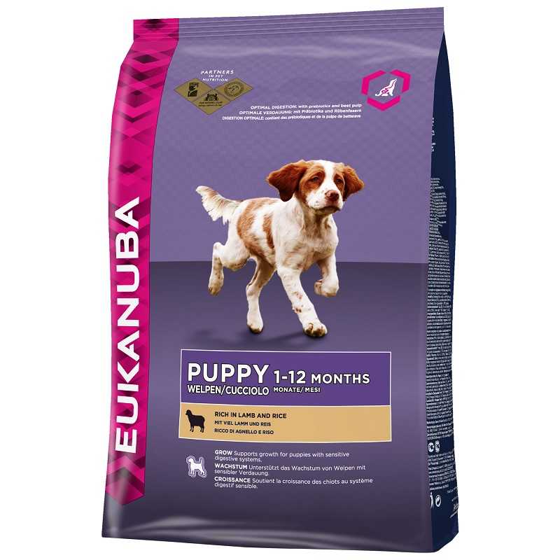 EUKANUBA Puppy Junior Lamb 12kg + 5x GRATIS