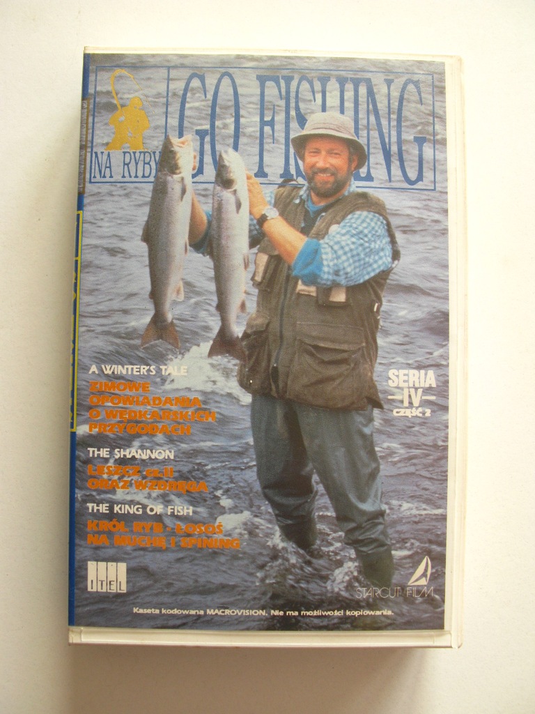 NA RYBY- John Wilson GO Fishing- kaseta video VHS
