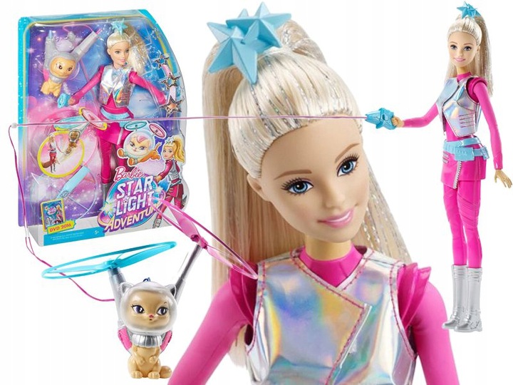 Barbie Gwiezdna Przygoda Lalka Latajacy Kotek 7310648039 Oficjalne Archiwum Allegro