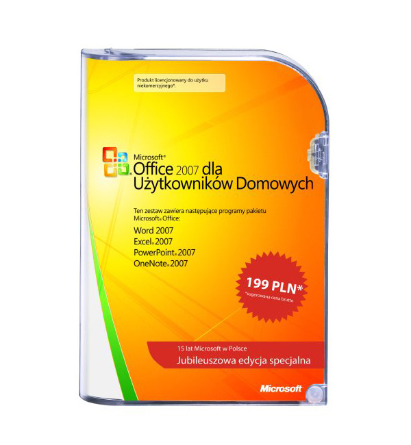 Microsoft Office 2007 Home 3 stanowiska /PL/FV23%