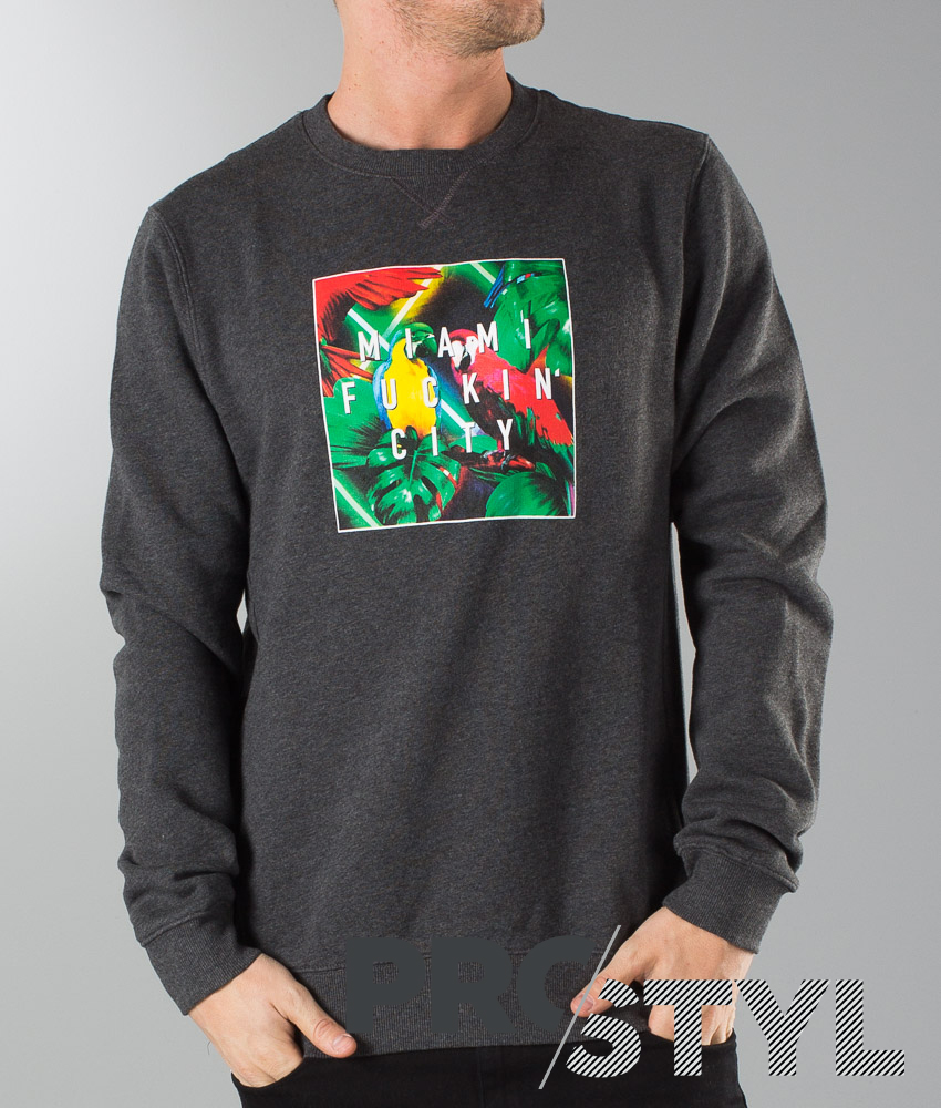 Bluza CAYLER SONS Miami Crewneck Gr/Mc r. XL