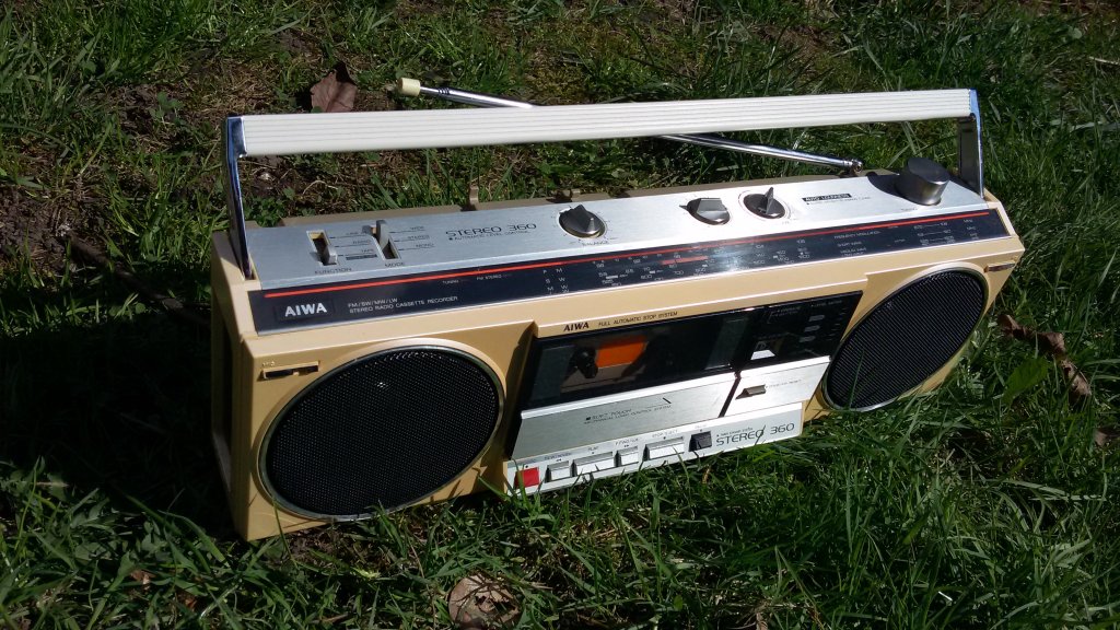 BOOMBOX GHETTOBLASTER AIWA CS360L 1982 STEREO 360