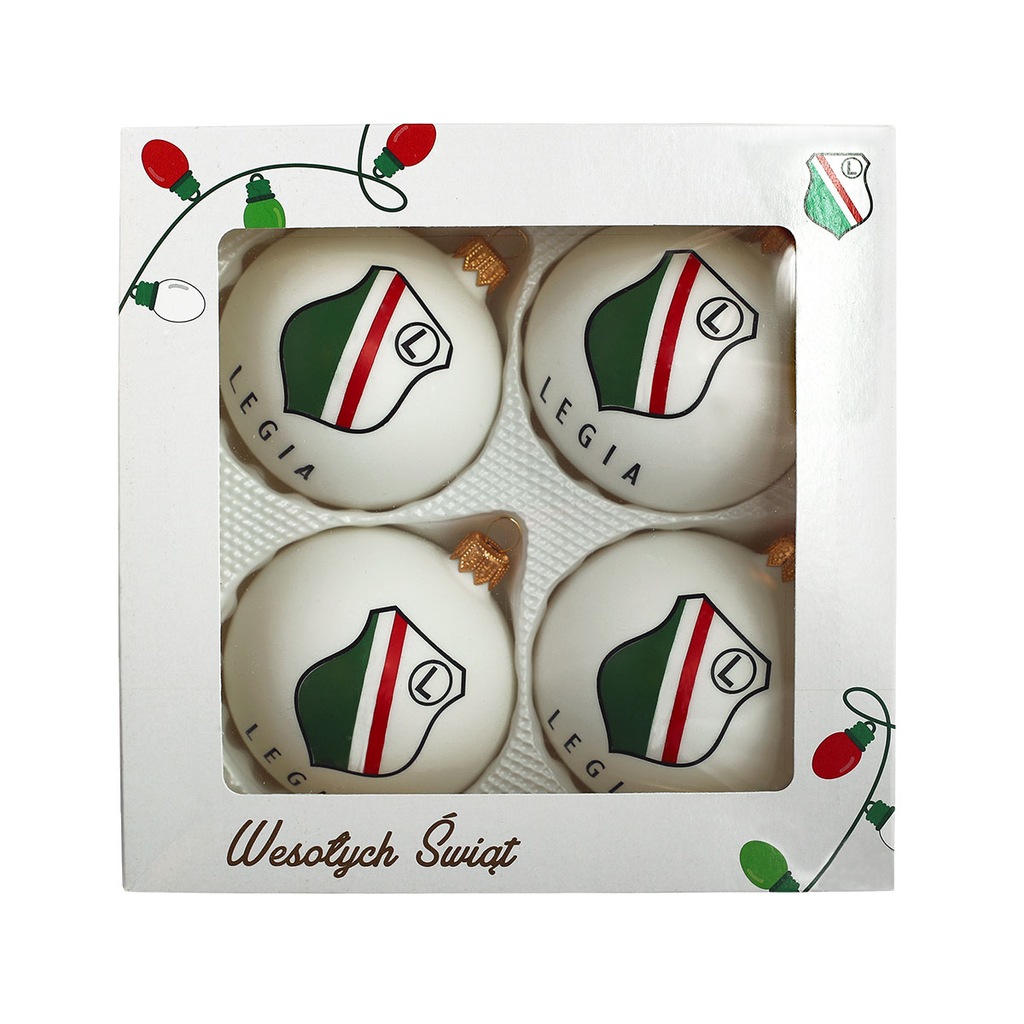 ZESTAW BOMBEK CHOINKOWYCH - LEGIA WARSZAWA