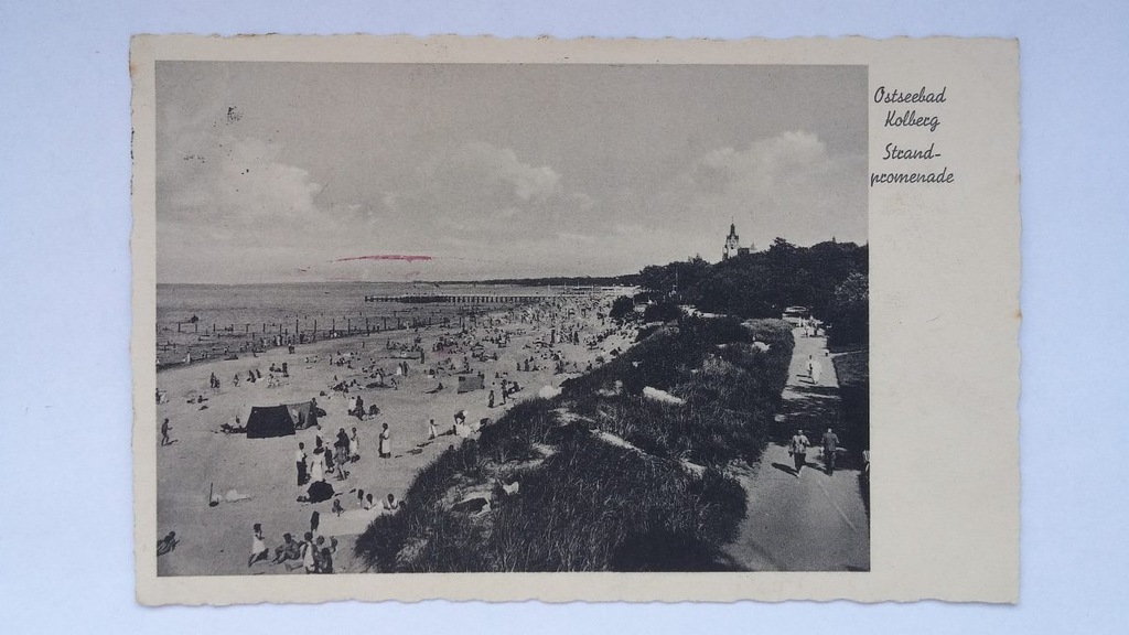 KOŁOBRZEG 1935 Kolberg Strand-promenade