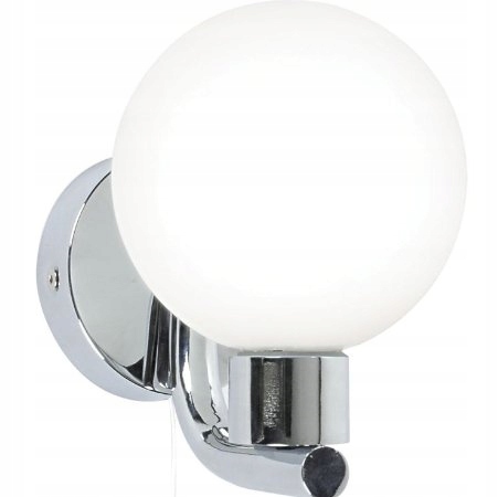 LAMPA KINKIET ŁAZIENKOWY Z WYŁĄCZNIKIEM SZNURKOWYM