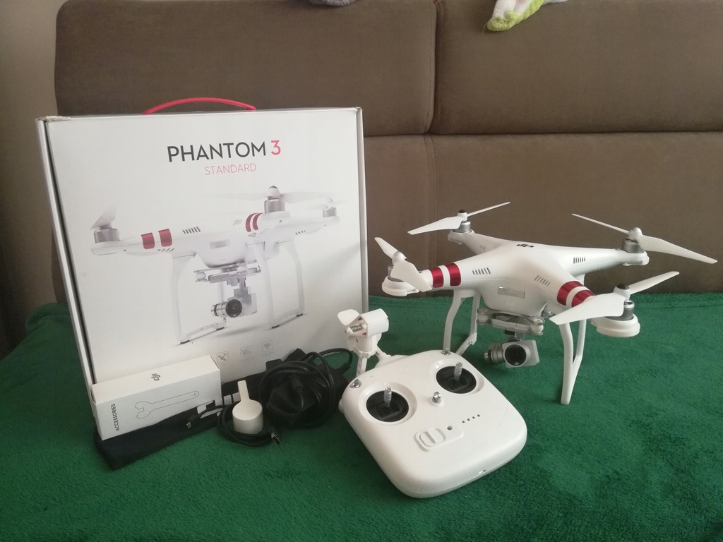 Dron DJI Phantom 3 Standard 2.7K +32GB 13cykli aku