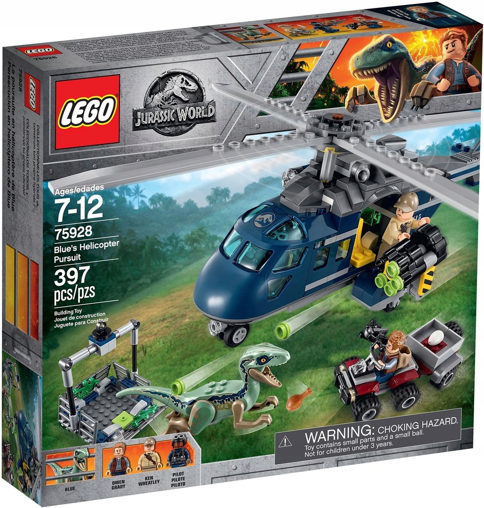LEGO 75928 Jurassic World Pościg za śmigłowcem
