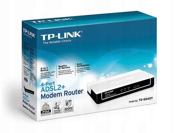 ROUTER ADSL2+ TP-LINK TD-8840T v3
