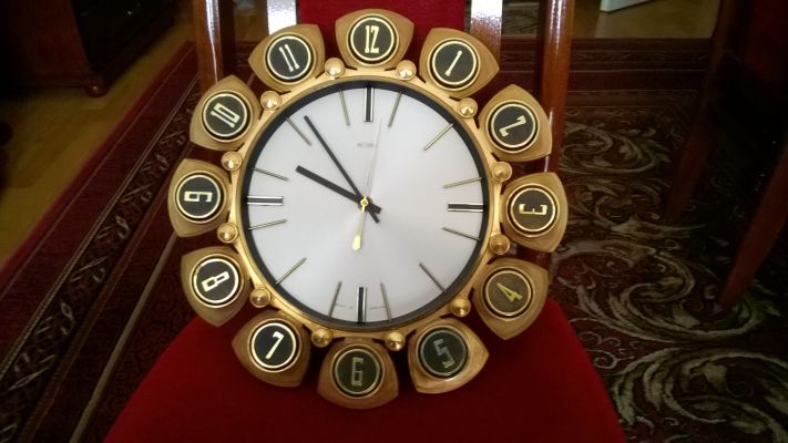 Stary angielski zegar sciienny Metamec