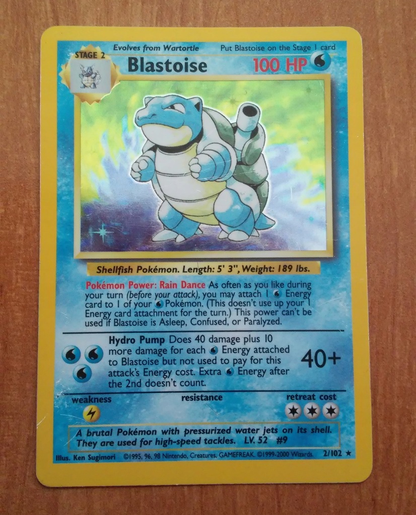 Pokemon Blastoise 2/102 HOLO Foil [EX]