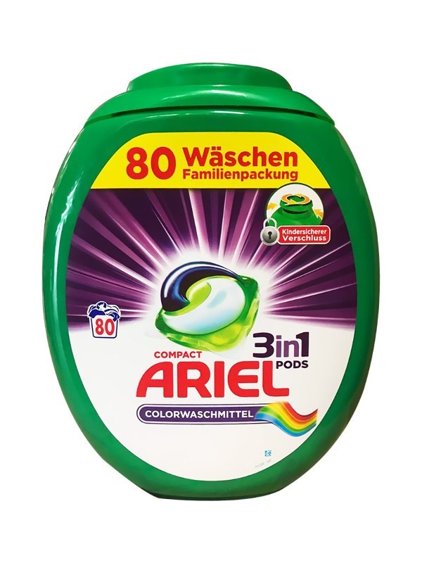 Kapsułki do prania Ariel 3w1 Color 80 sztuk