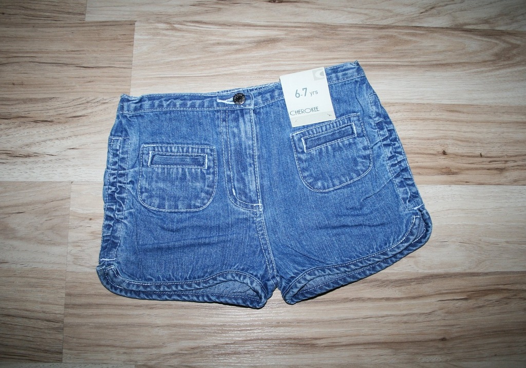 CHEROKEE  jeansowe spodenki GUMA 116-122    NOWE