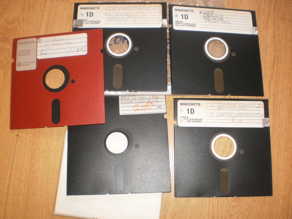Dyskietki 5 cala do commodore c64 5 sztuk