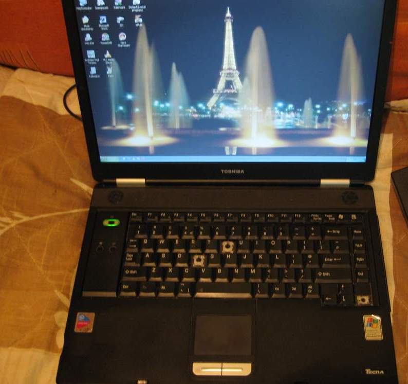 Toshiba Tecra A4 CPU 1.8GHz, RAM 1GB, HD 60GB