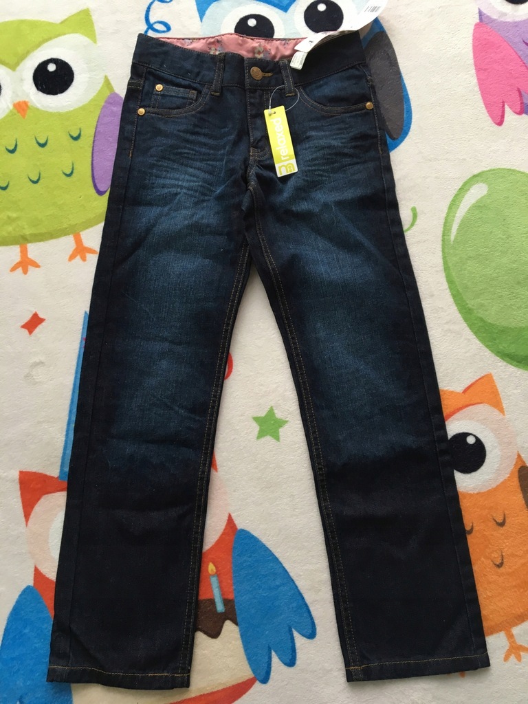 Mothercare nowe jeansy spodnie 128