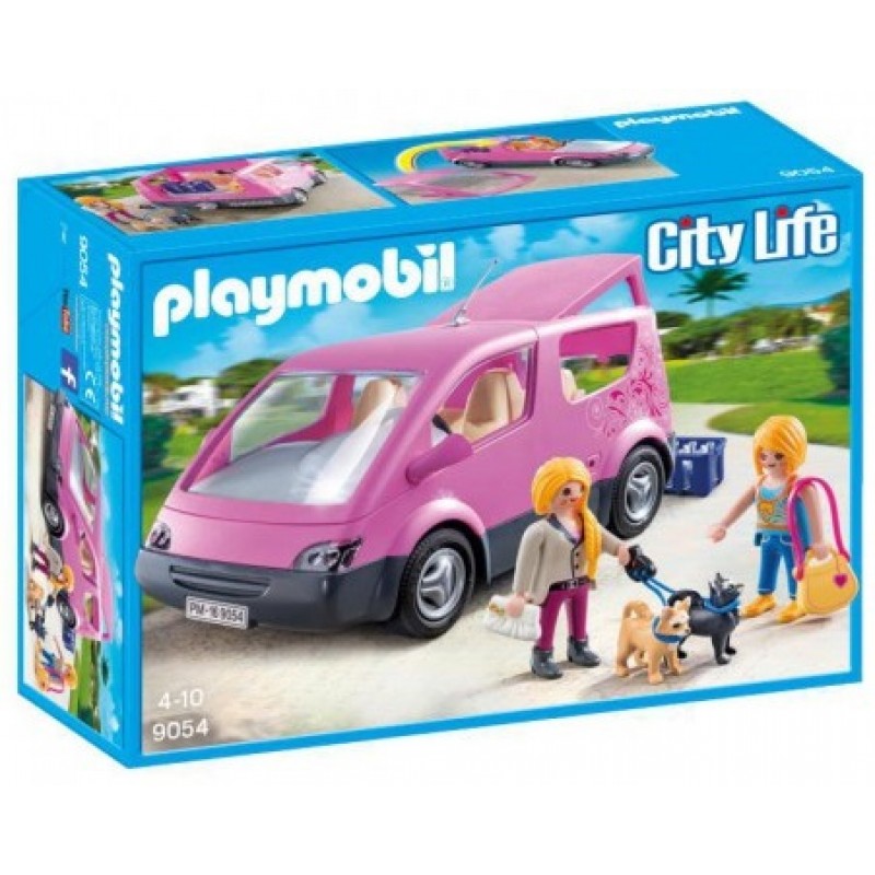 PLAYMOBIL 9054 AUTO RÓŻOWE MIEJSKIE VAN SAMOCHÓD
