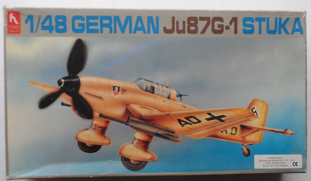 OKAZJA Junkers Ju-87 G-1 Hobby Craft HC1512  ZŁOM