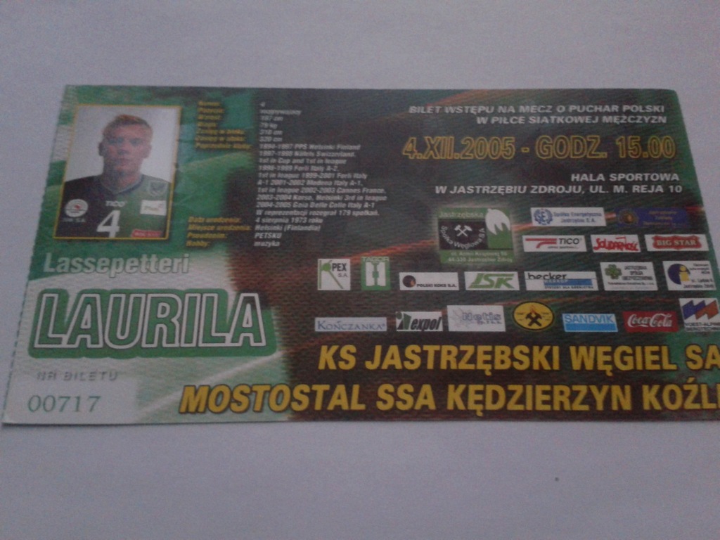 Siatkówka Jastrzębski Węgiel - Mostostal 2005
