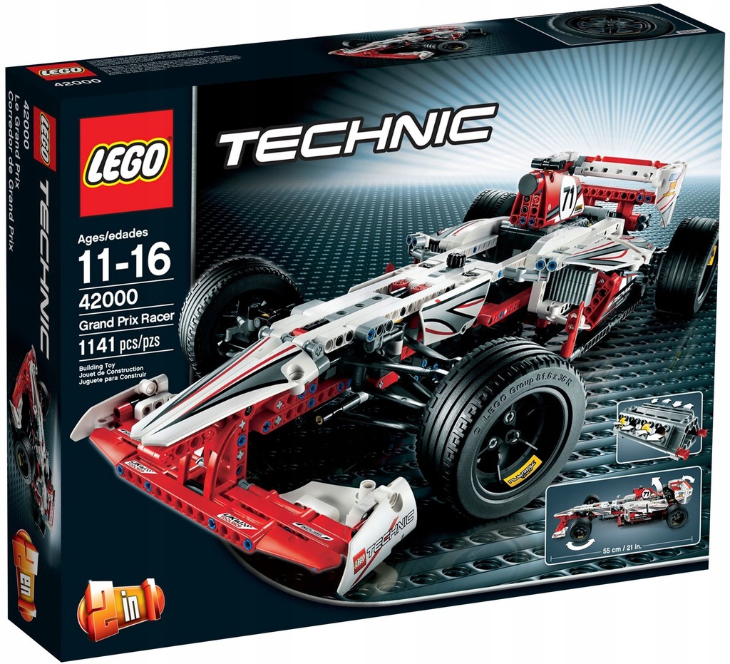 LEGO TECHNIC 42000 GRAND PRIX RACER BOLID F1 - 7429473573 - oficjalne ...