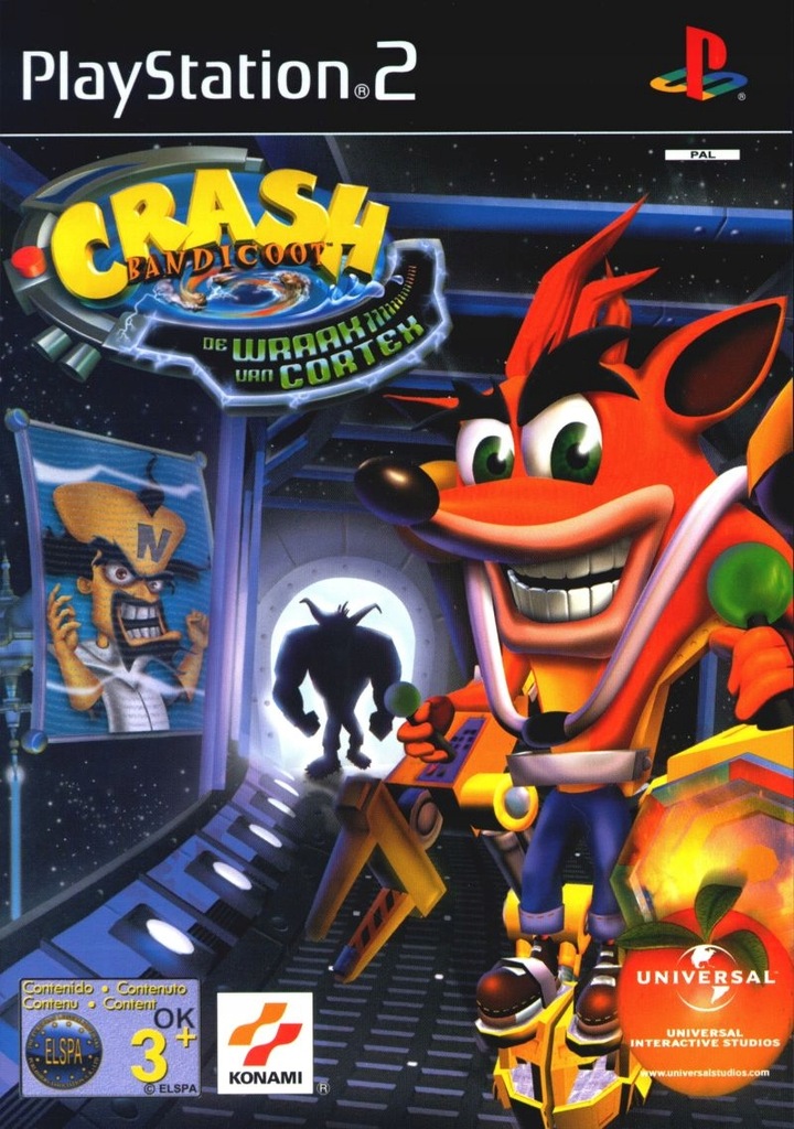CRASH BANDICOOT THE WRATH OF CORTEX GRA PS2