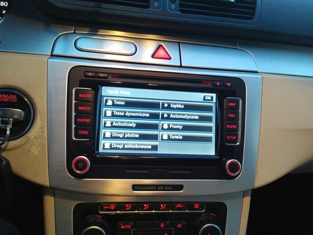 radio dvd nawigacja passat cc b6