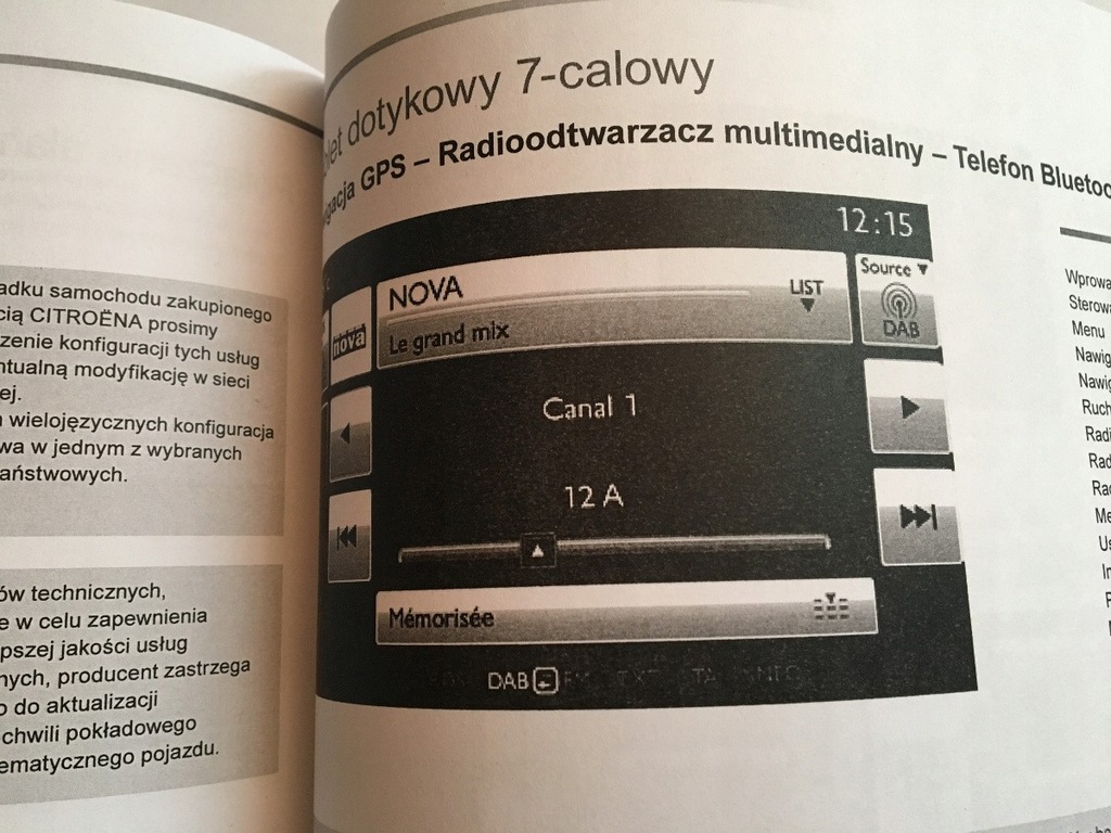 Citroen C5 instrukcja obsługi polska od 2011 radio
