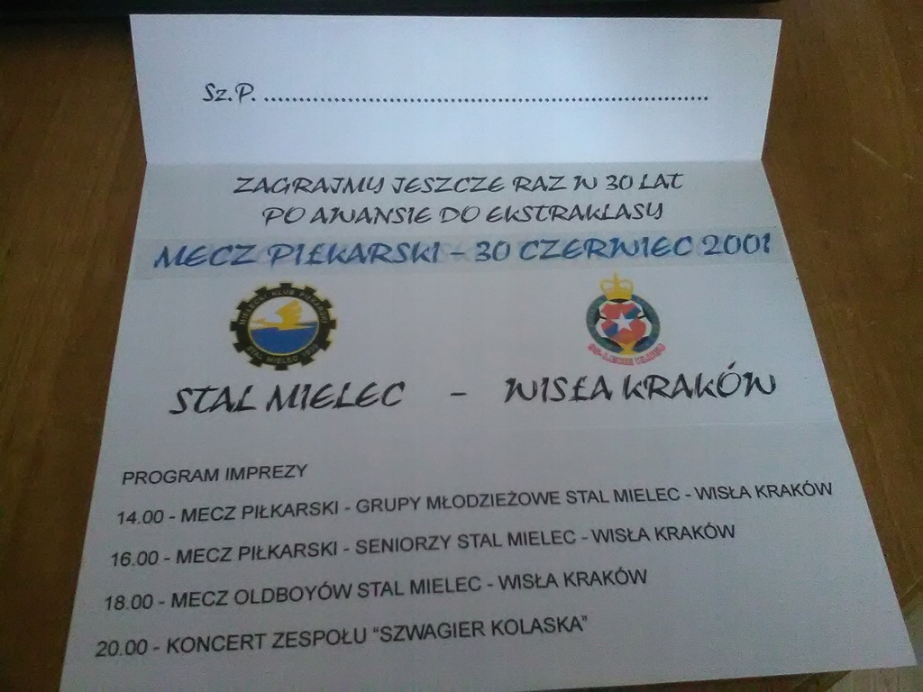 Stal Mielec Wisla Krakow 2001 7754690868 Oficjalne Archiwum Allegro