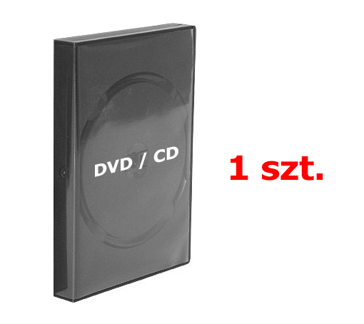 PUDEŁKO na CD / DVD - 1 płyta / CZARNE / 1 szt.