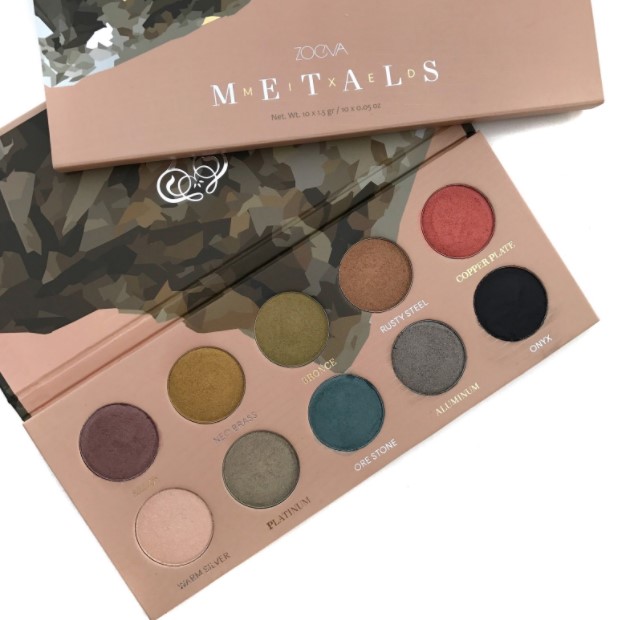ZOEVA Mixed Metals Palette Paleta 10 cieni do oczu