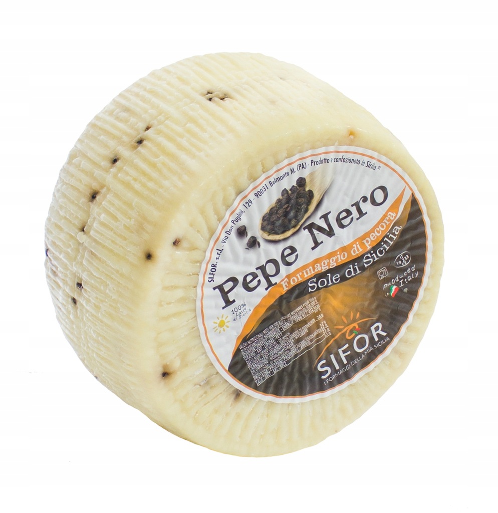 PECORINO PEPE NERO ser owczy z Włoch 0,196 kg