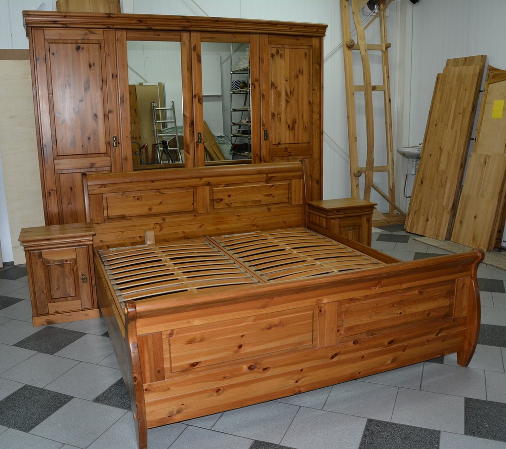 Uzywane meble z DE kompletna sypialnia 100%sosnowa