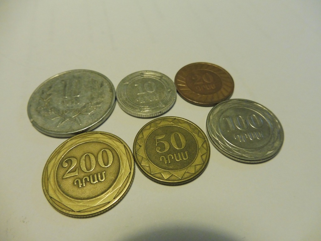 Armenia Zestaw 6 monet obiegowych