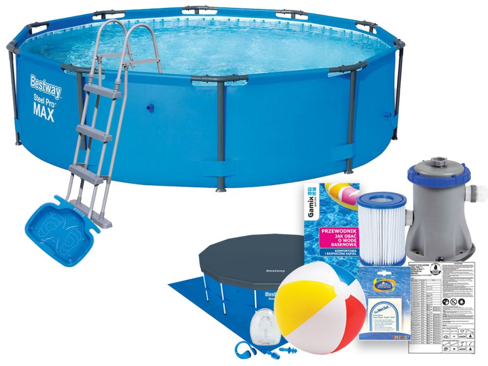 Basen Ogrodowy Bestway Stelażowy 457x107 56488 24H - 7225832731 ...
