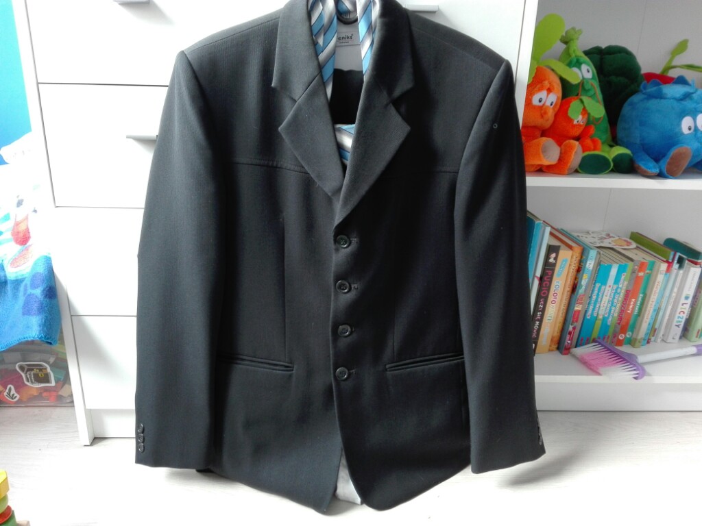 garnitur - marynarka spodnie krawat koszula bcm