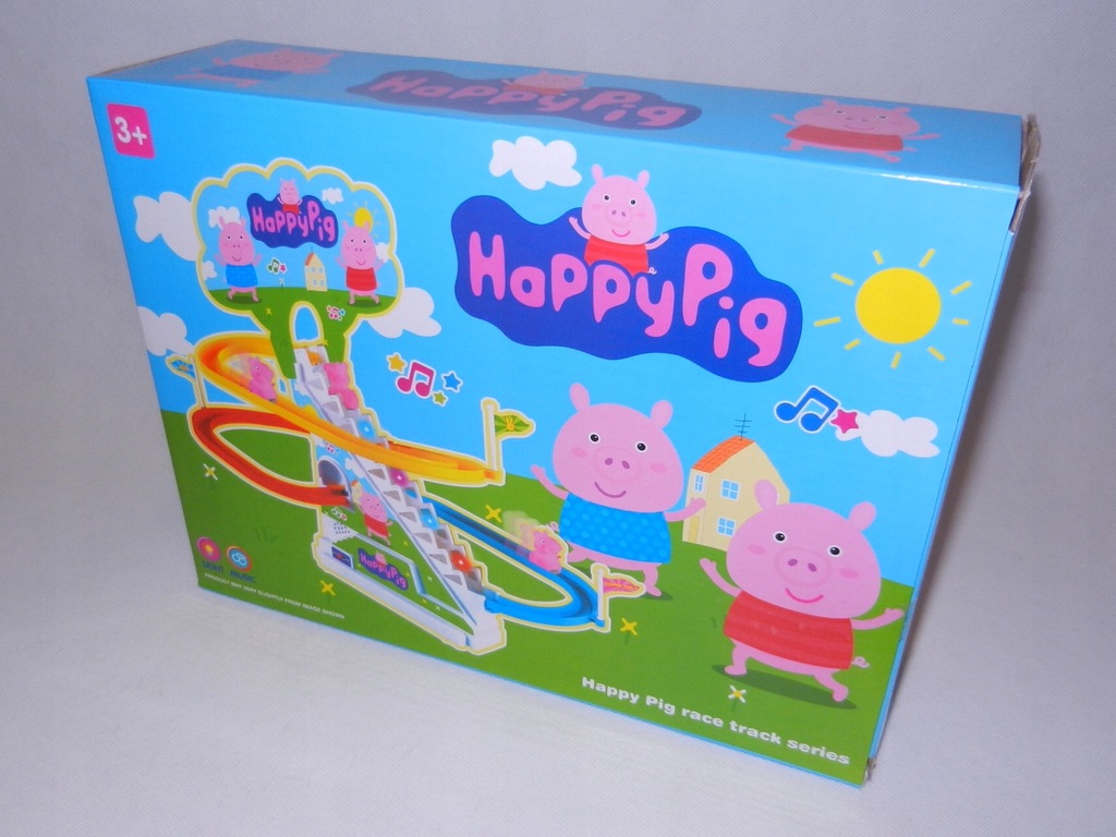 happy pig☆様 ŚWINKA PEPPA na zjeżdżalnia HAPPY PIG efekty - 7632840111