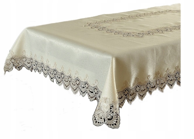 OBRUS GIPIURA 50X100CM BIEŻNIK Z GIPIURĄ ZŁOTY