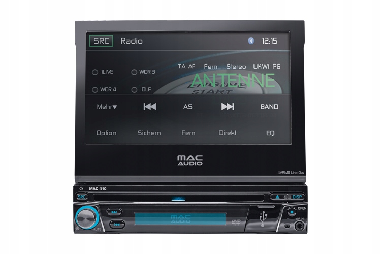RADIO MAC AUDIO 410 1DIN 7 CALI DVD BLUETOOTH MHL