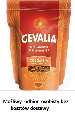 GEVALIA COLOMBIA 200g szwedzka kawa rozpuszcz.