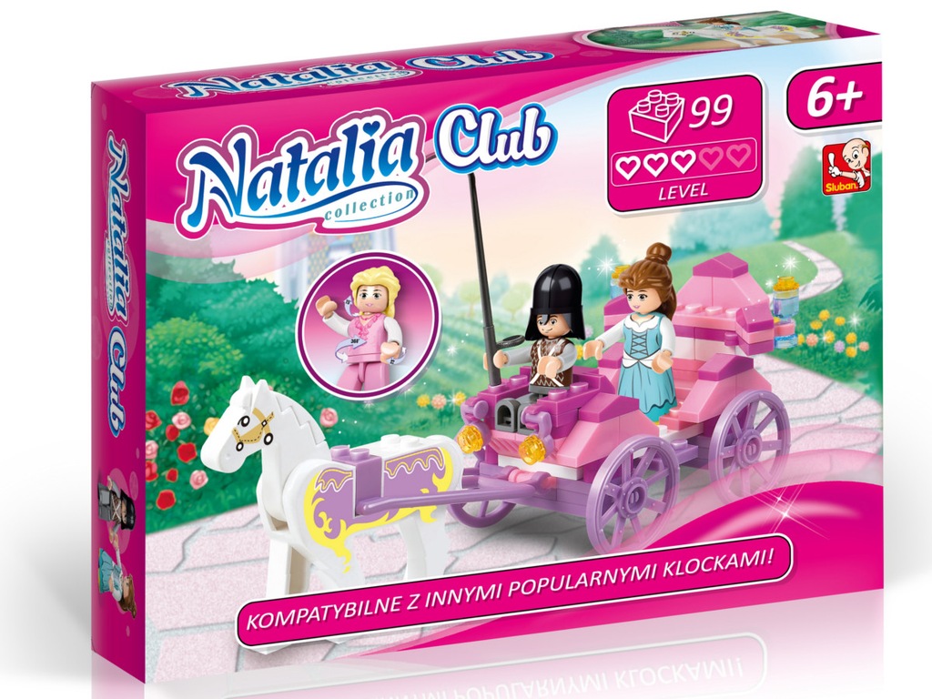 Klocki Kareta Księżniczki Natalia Club 99el KL0007