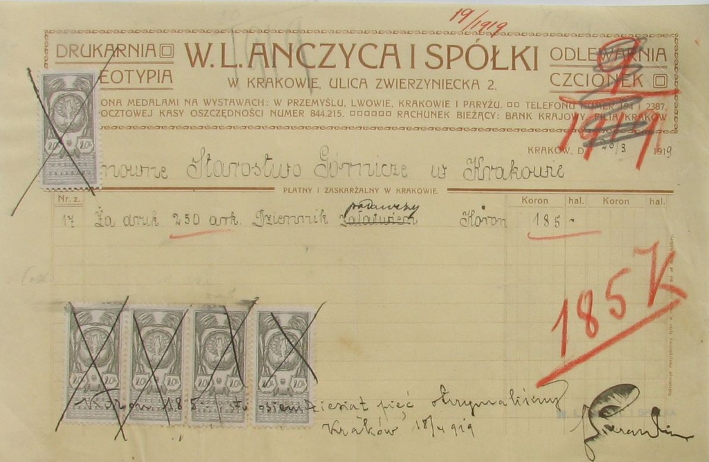 DRUKARNIA I STEREOTYPIA W.L. ANCZYCA I SPÓŁKI