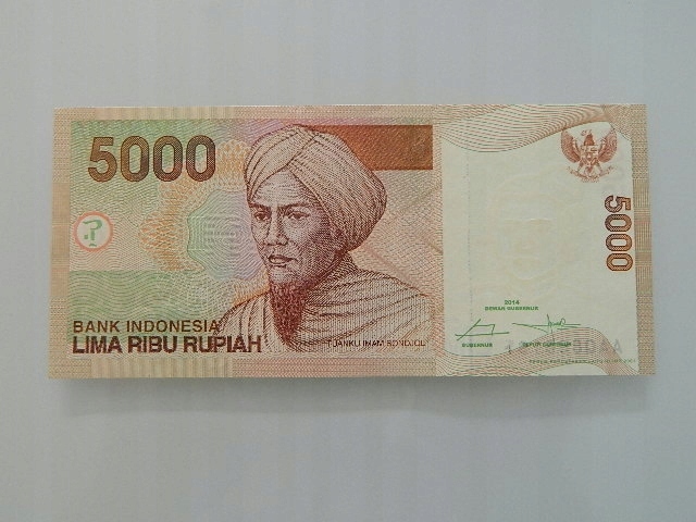 5000 rupiah 2014 Indonezja UNC