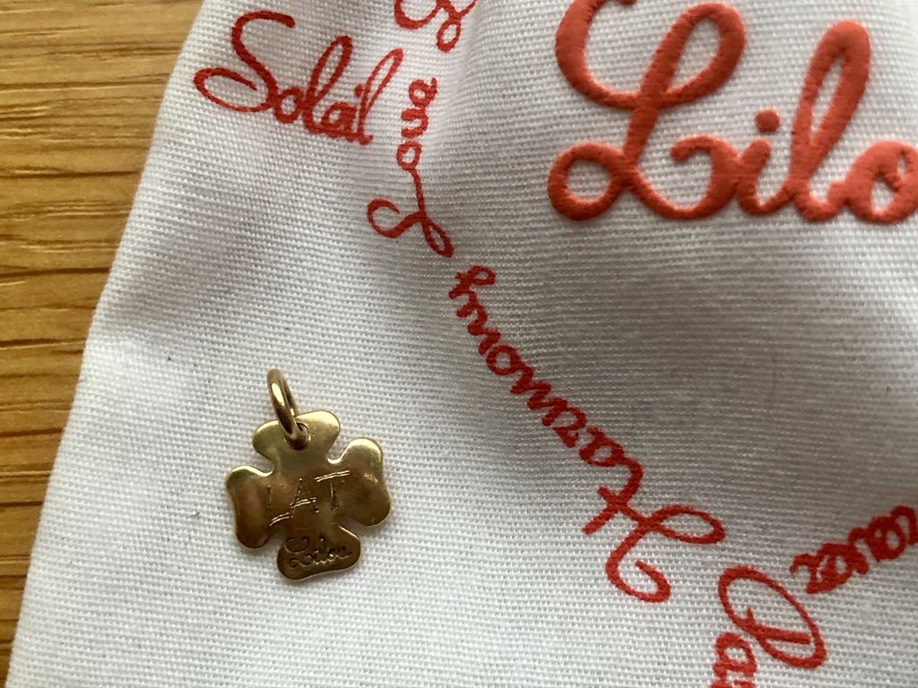 Lilou złota zawieszka koniczynka STO LAT