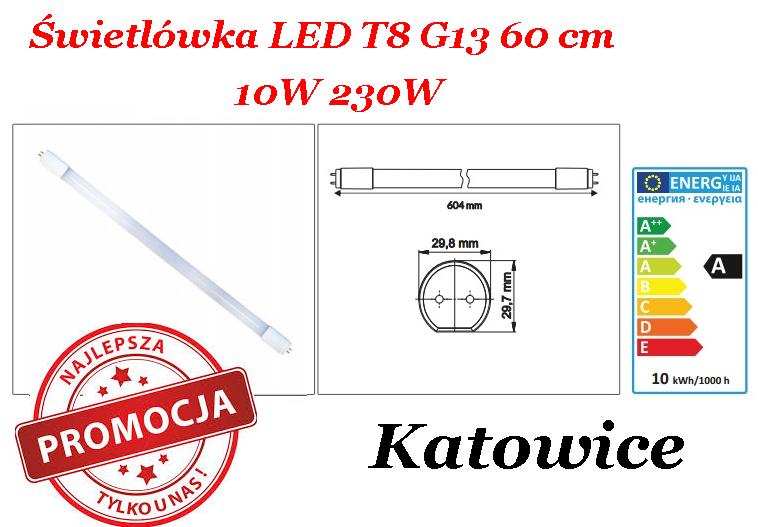 ŚWIETLÓWKA JARZENIÓWKA NEONÓWKA T8 G13 LED 60CM