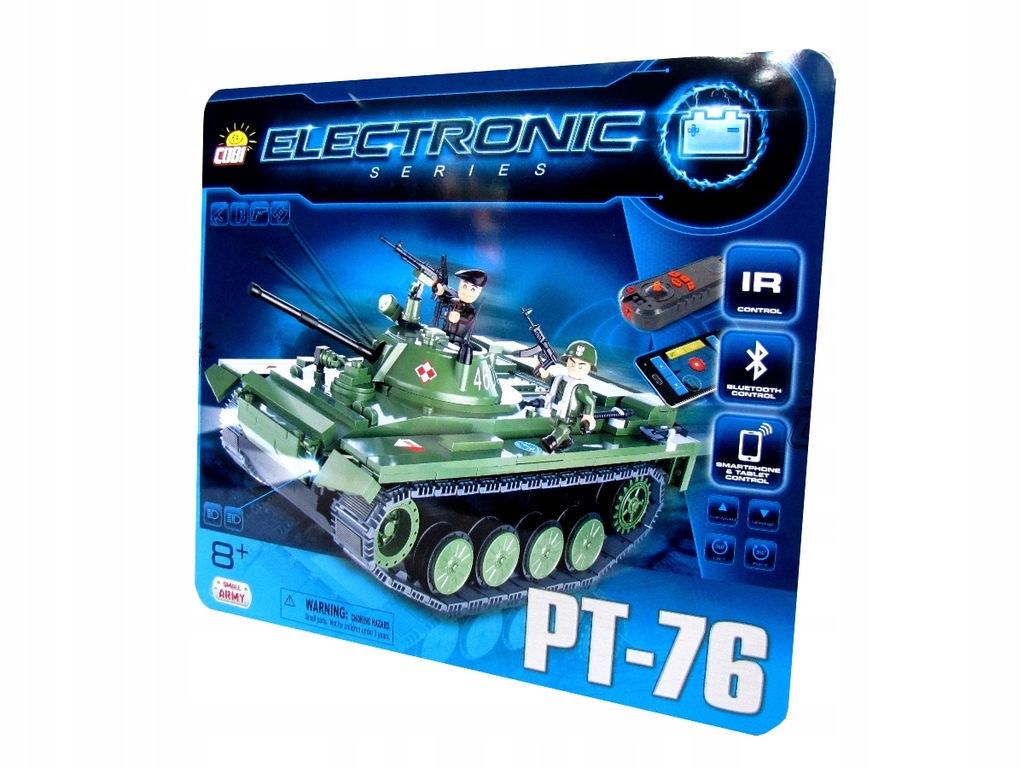 KLOCKI COBI CZOŁG Electronic PT-76 z Bluetooth Pce