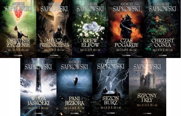 WIEDŹMIN PAKIET 1-9 SZPONY I KŁY ANDRZEJ SAPKOWSKI
