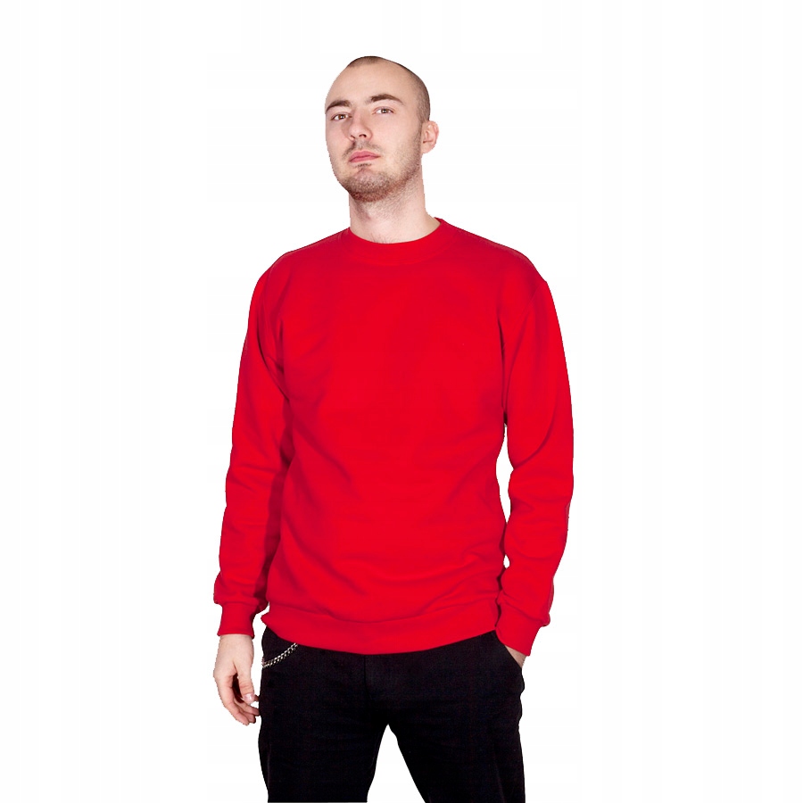 TheCo - Gładka koszulka long sleeve L czerwony